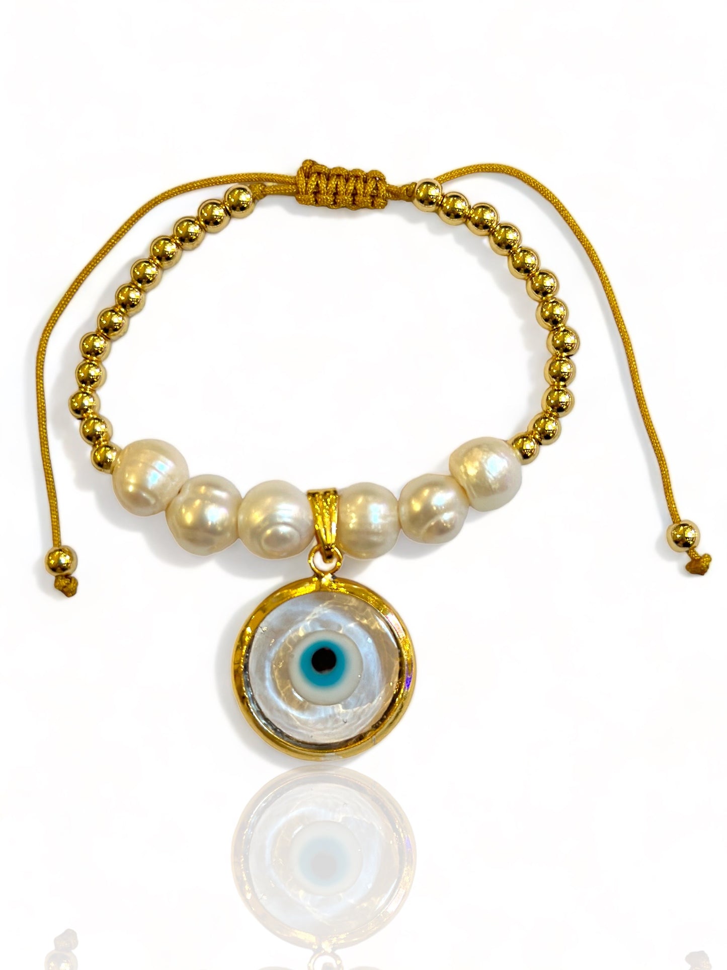 Ojo/perlas Bracelet