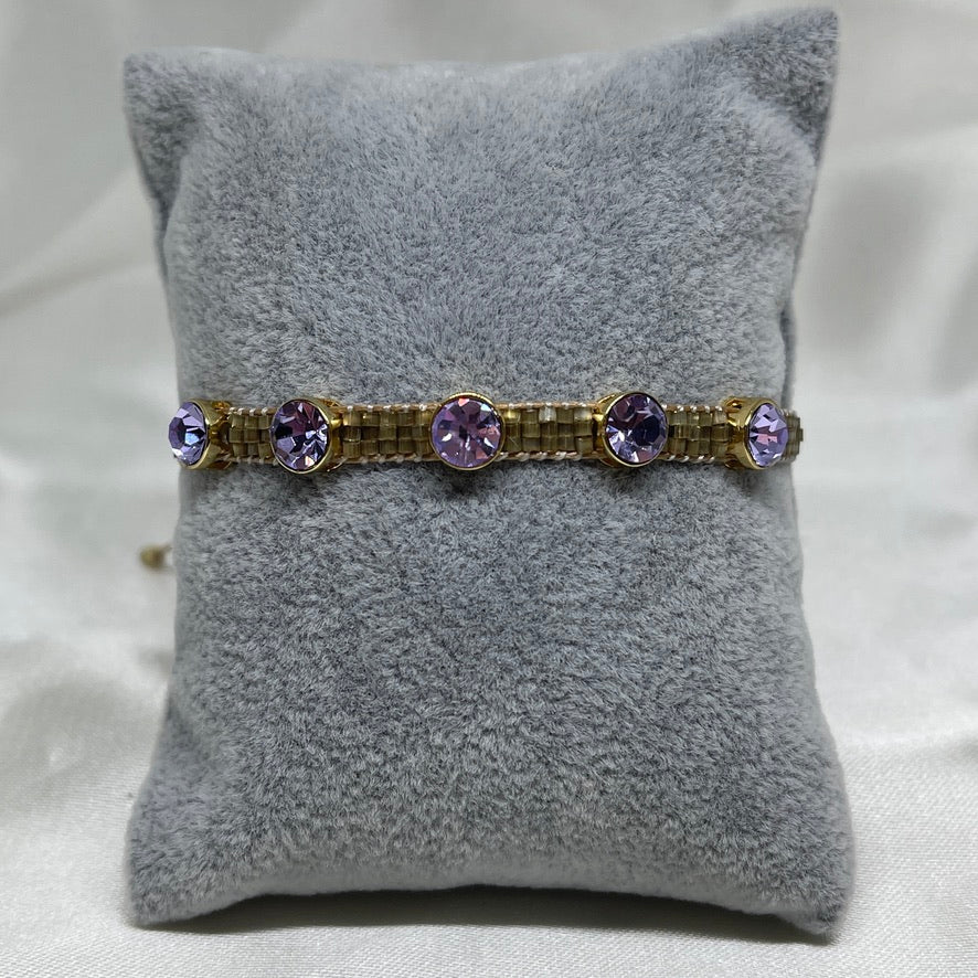 Five crystals bracelet