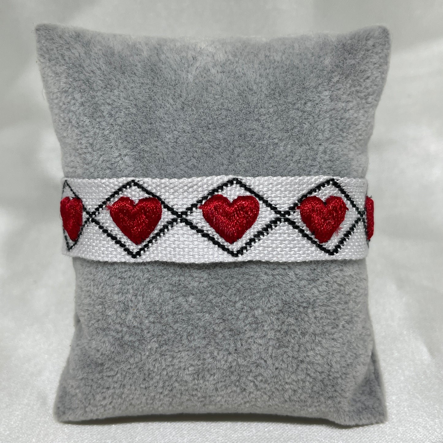 red hearts bracelet