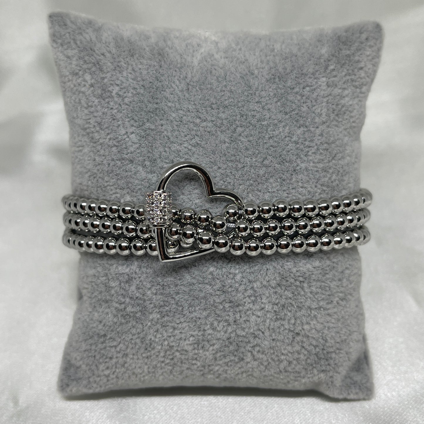 Silver heart  bracelet
